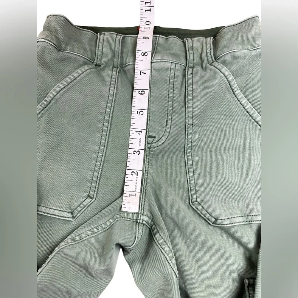 SPANX Stretch Twill Ankle Cargo Pant in Washed Green Size S petite - Picture 9 of 9